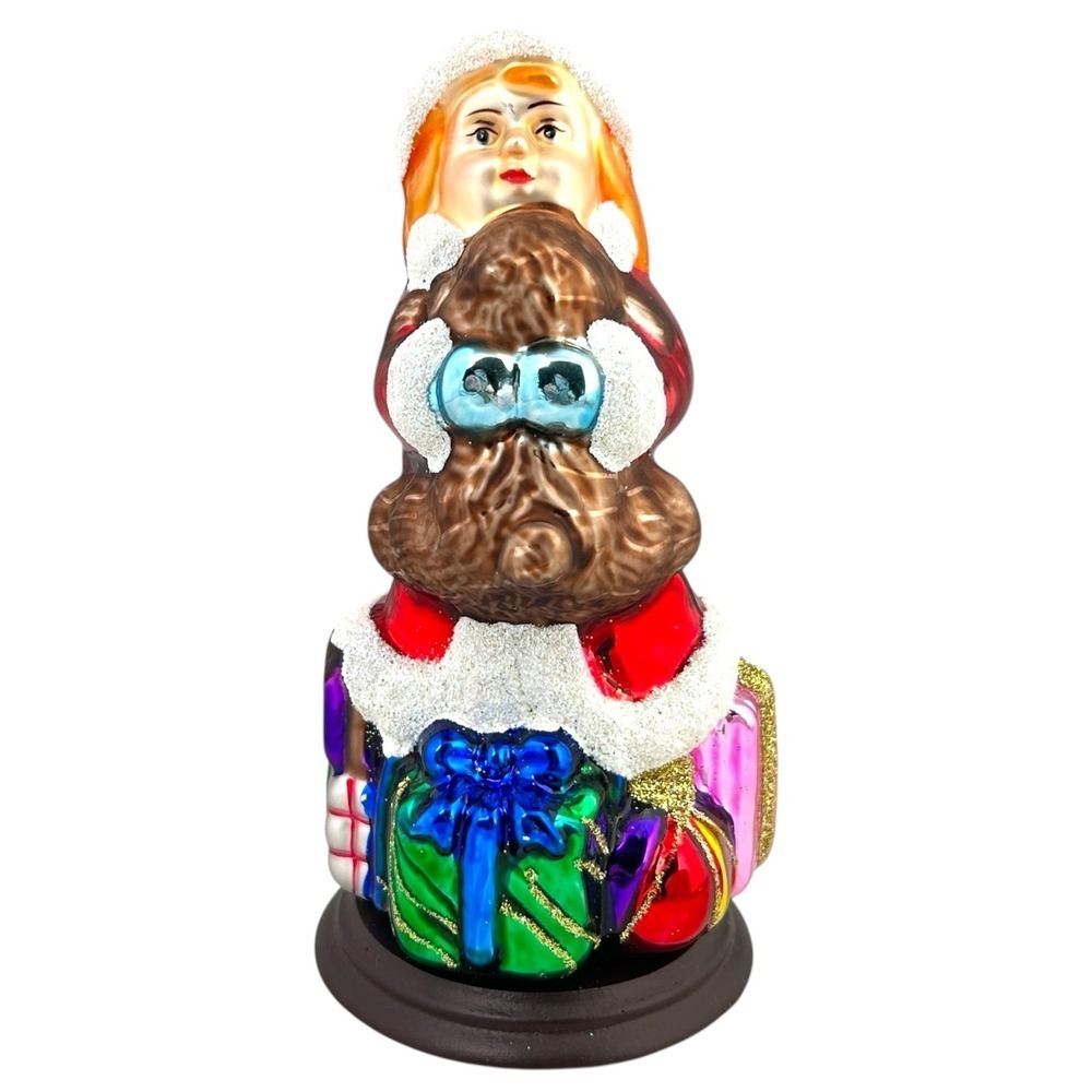 Thomas Pacconi Classics Girl Christmas Ornament Teddy Bear‎ Gifts Tabletop 2004